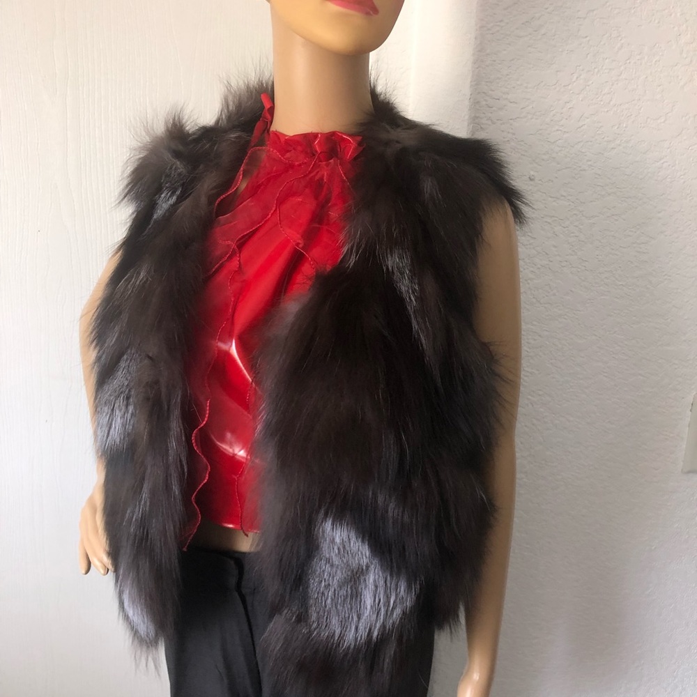 Real Fur gilet, top
